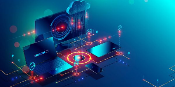Cloud,Storage,Communication,With,Computer,,Laptop,,Tablet,And,Smartphone,In